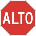 Accuform STOP SIGN  SPANISH 24 X 24 HIGH SHFRR038HP SHFRR038HP